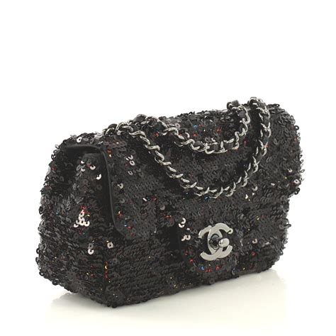 chanel black sequin bag|chanel sequin bag 2021.